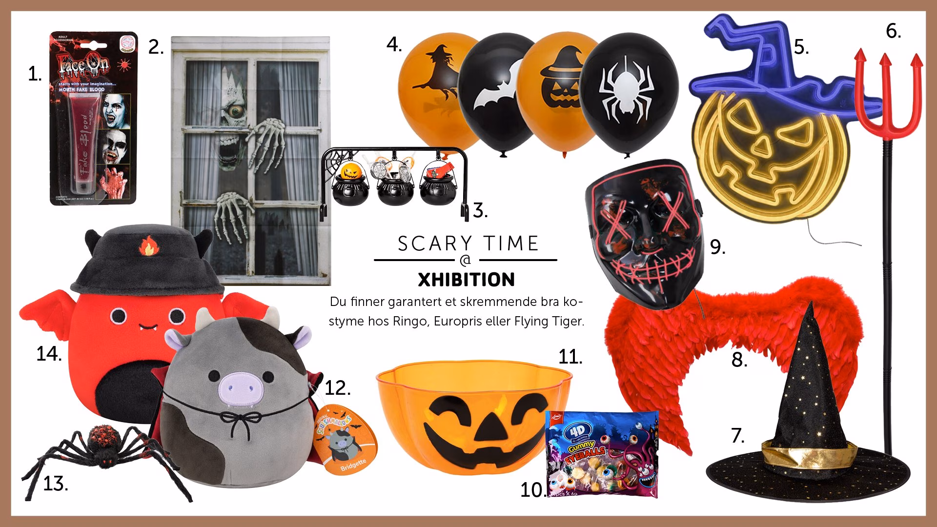 Halloween inspirasjon produkter